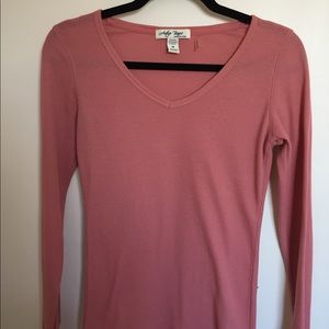 Salmon waffle cone long sleeve